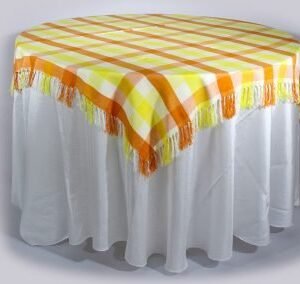 Tapa cubre-mantel de cuadros de color