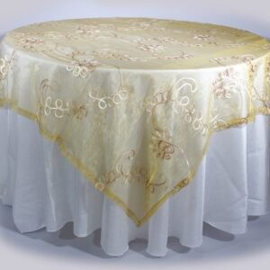 Tapas blanca en velo organza